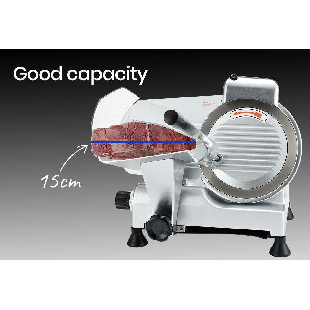 EUROCHEF 8 Inch Commercial Meat Slicer 280W Electric Food Cutting Machine, Deli Shaver Cutter 200mm