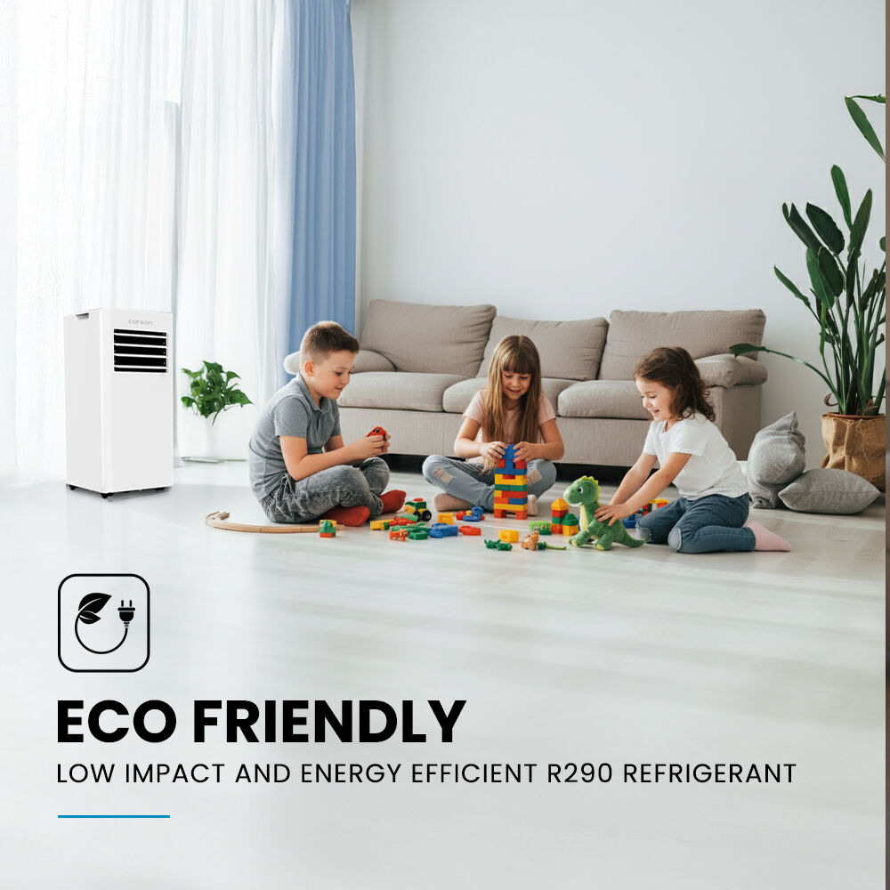 CARSON 2.05kW Portable Air Conditioner, with Fan & Dehumidifier Mode, Remote Control, 24hr Timer, Sleep Mode