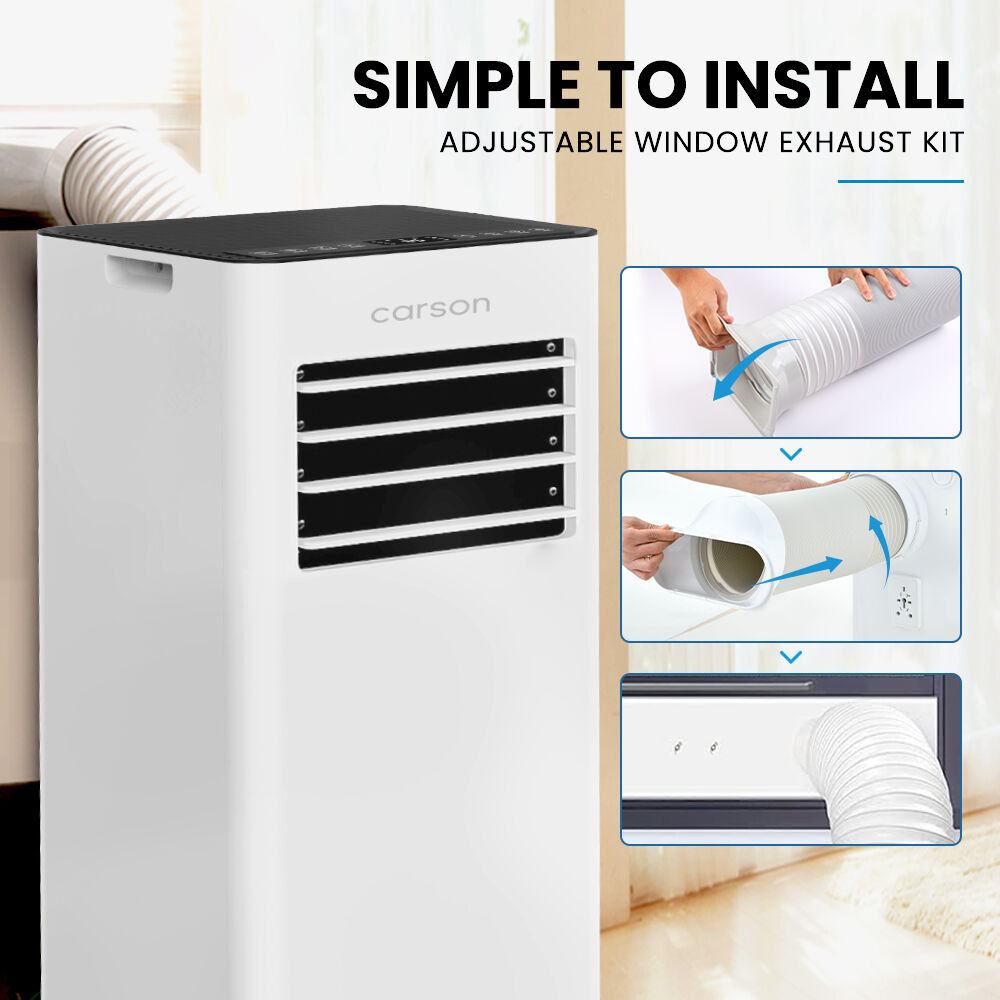 CARSON 2.05kW Portable Air Conditioner, with Fan & Dehumidifier Mode, Remote Control, 24hr Timer, Sleep Mode