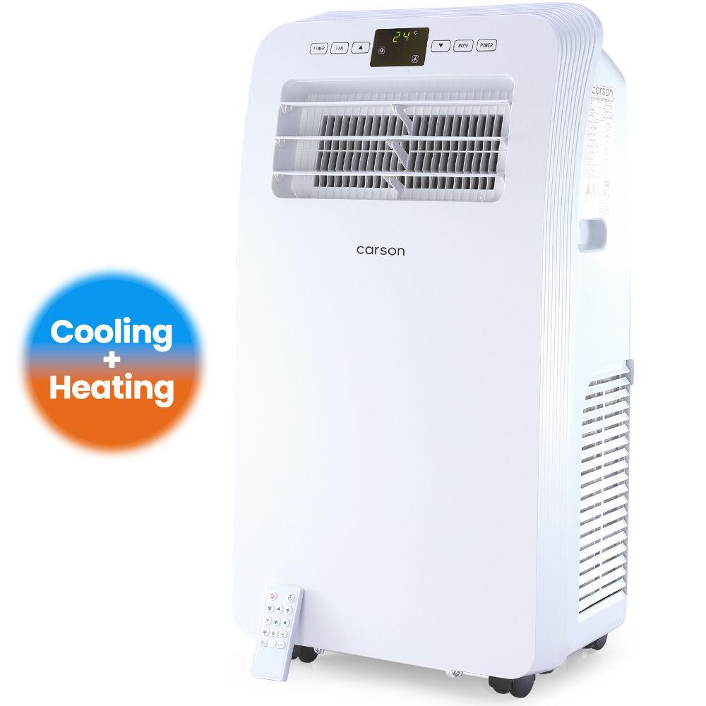 CARSON 2.9kW Reverse Cycle Portable Air Conditioner and Heater, with Dehumidifier, Cooling and Heating AC
