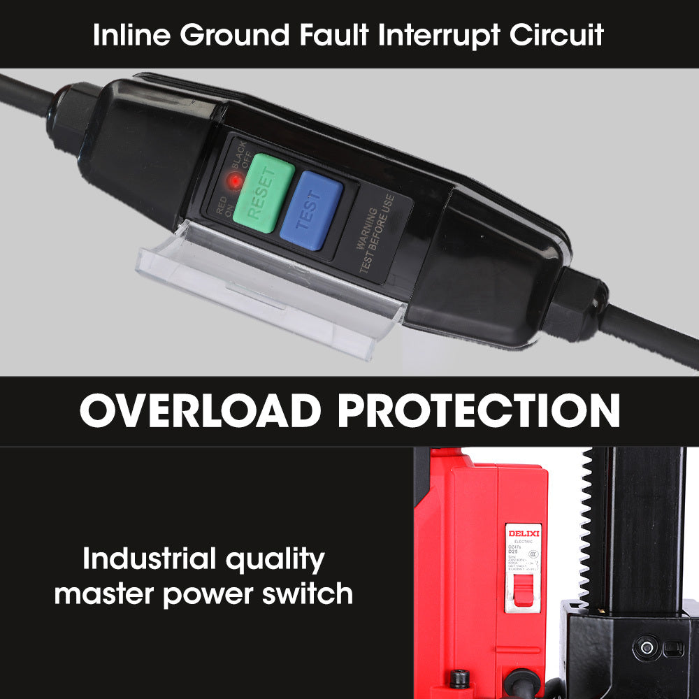 BAUMR-AG 3000W 200mm Concrete Core Drill with Stand Rig