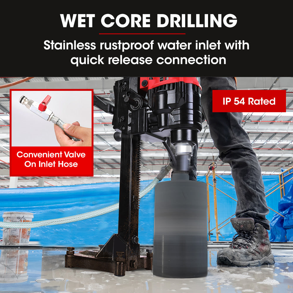 BAUMR-AG 3000W 200mm Concrete Core Drill with Stand Rig