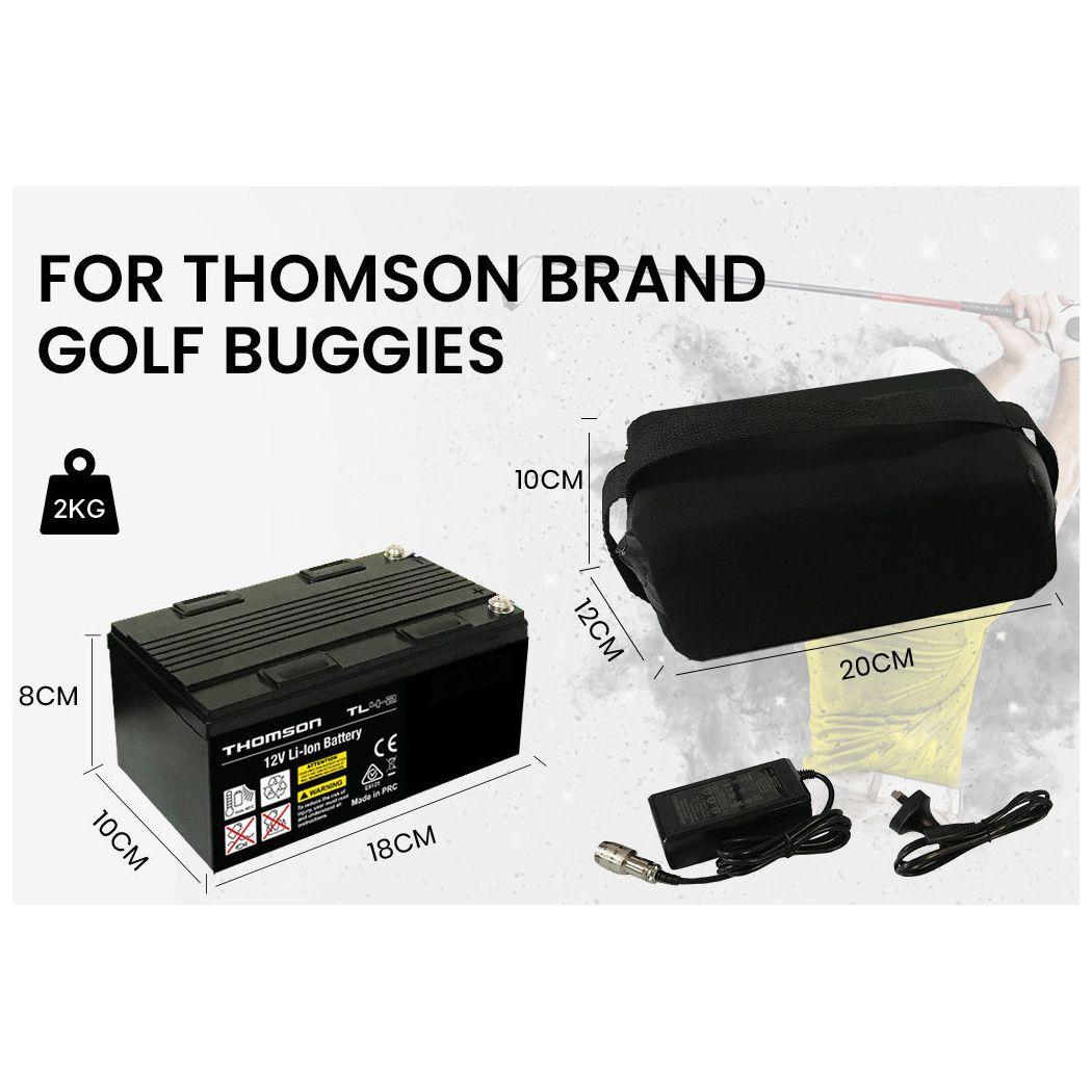 THOMSON 12V 24Ah Lithium Battery for Thomson Golf Buggy Trolley