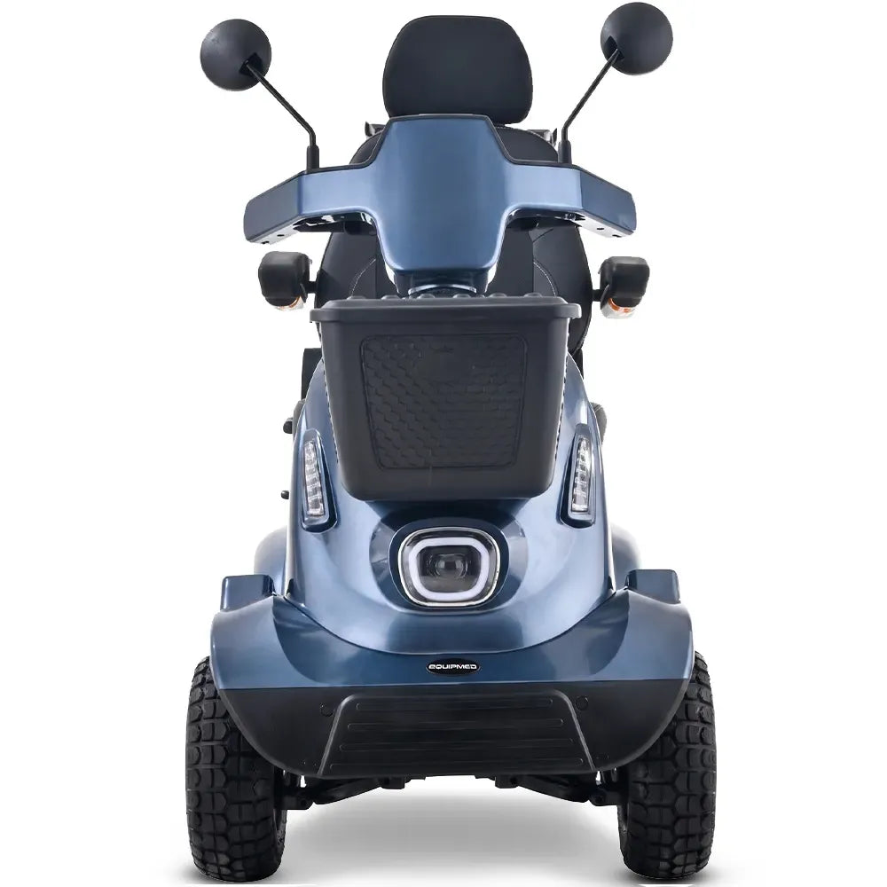 EQUIPMED ComfortCruise Large Mobility Scooter, 15km/h Top Speed, Up to 45km Range, Strong Climbing, 180kg Capacity, Blue