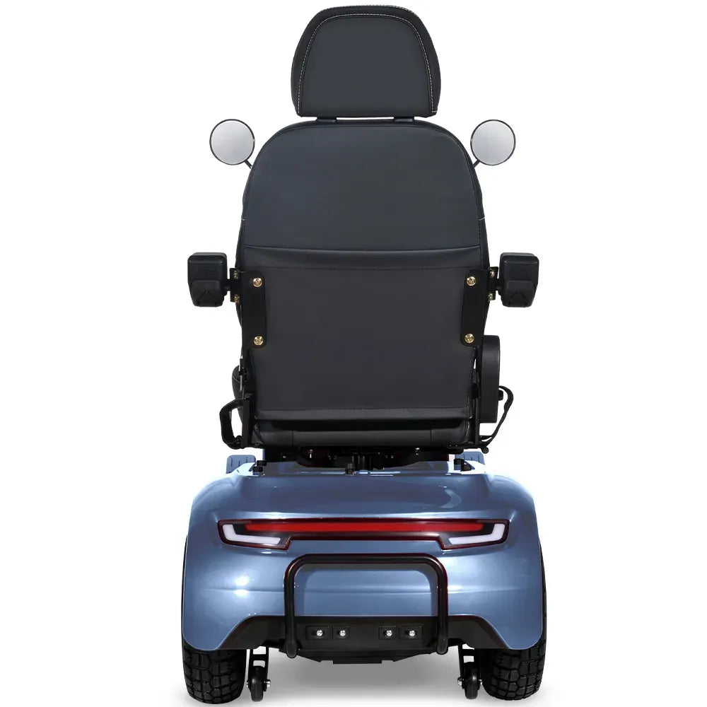 EQUIPMED ComfortCruise Large Mobility Scooter, 15km/h Top Speed, Up to 45km Range, Strong Climbing, 180kg Capacity, Blue