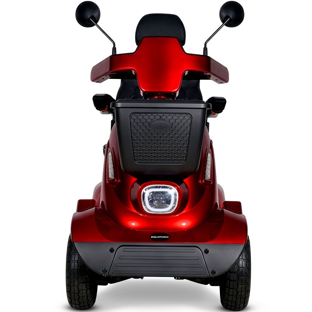 EQUIPMED ComfortCruise Large Mobility Scooter, 15km/h Top Speed, Up to 45km Range, Strong Climbing, 180kg Capacity, Red