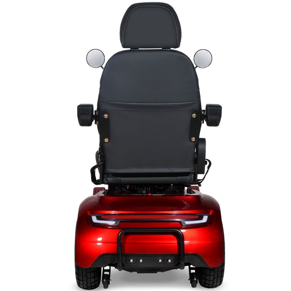 EQUIPMED ComfortCruise Large Mobility Scooter, 15km/h Top Speed, Up to 45km Range, Strong Climbing, 180kg Capacity, Red