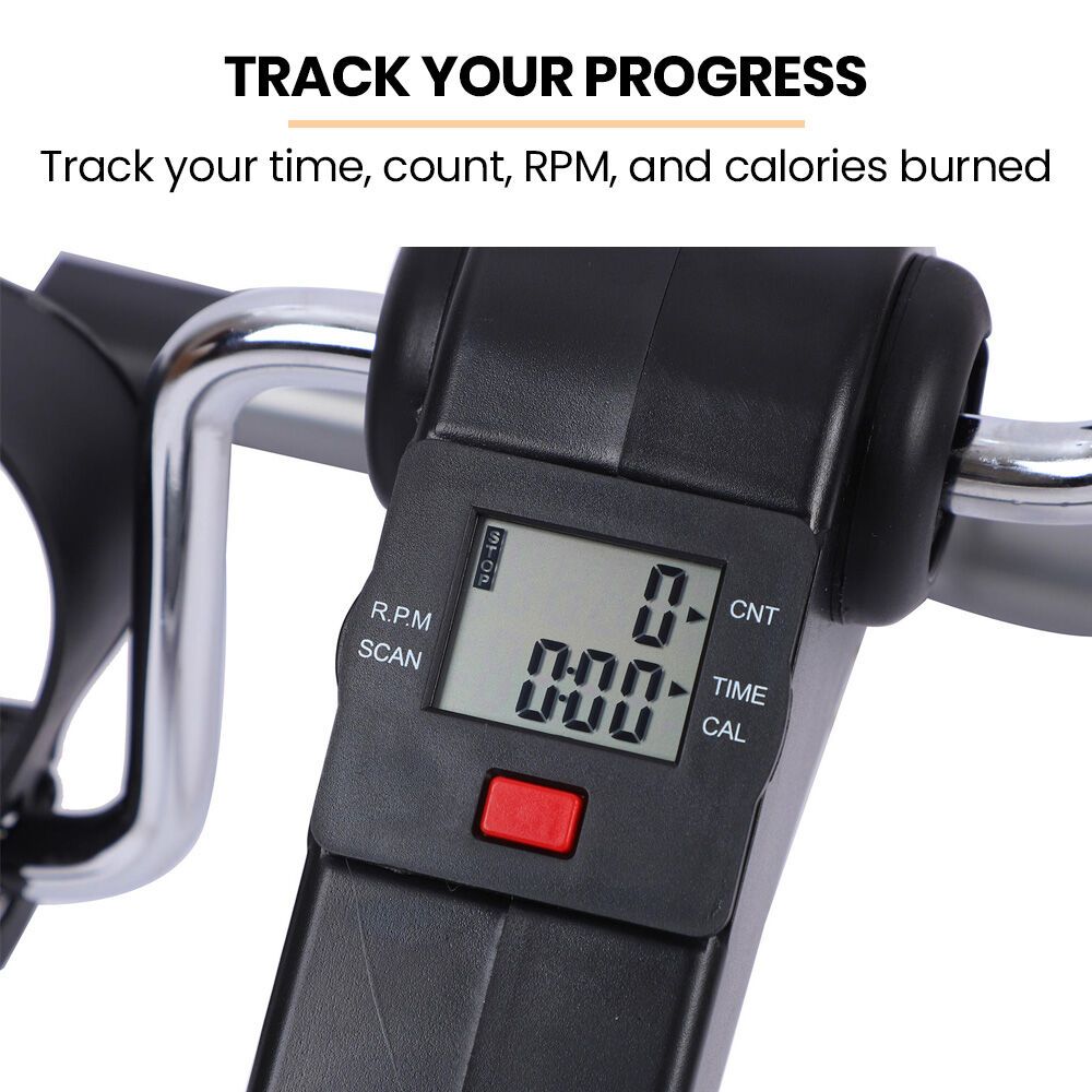 PROFLEX Foldable Mini Pedal Exerciser with Adjustable Resistance