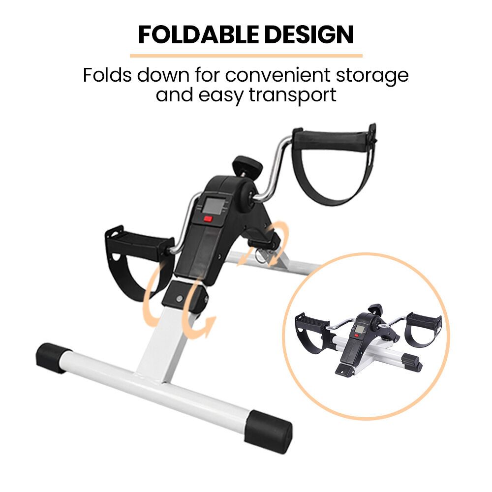 PROFLEX Foldable Mini Pedal Exerciser with Adjustable Resistance