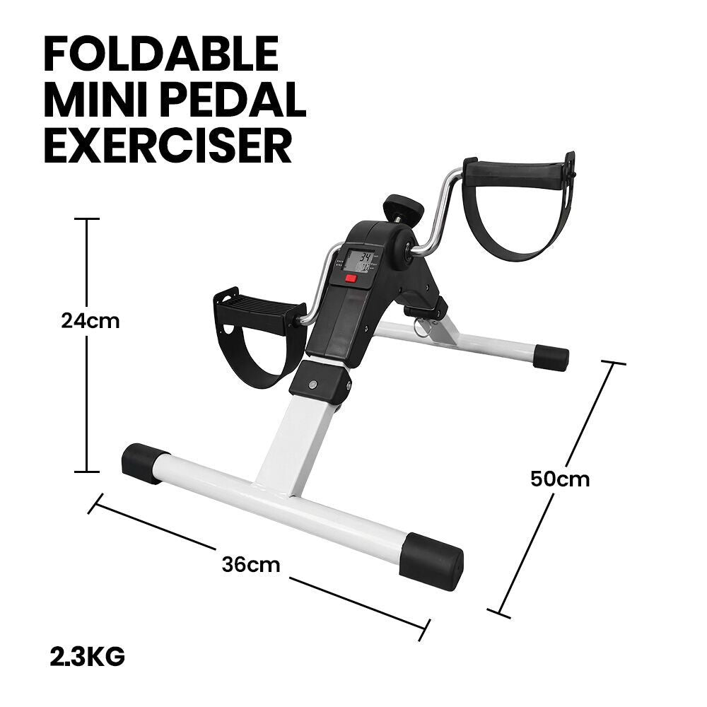 PROFLEX Foldable Mini Pedal Exerciser with Adjustable Resistance