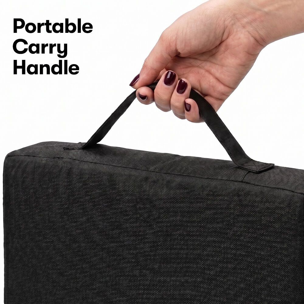 EQUIPMED Portable Padded Stadium Seat, Black