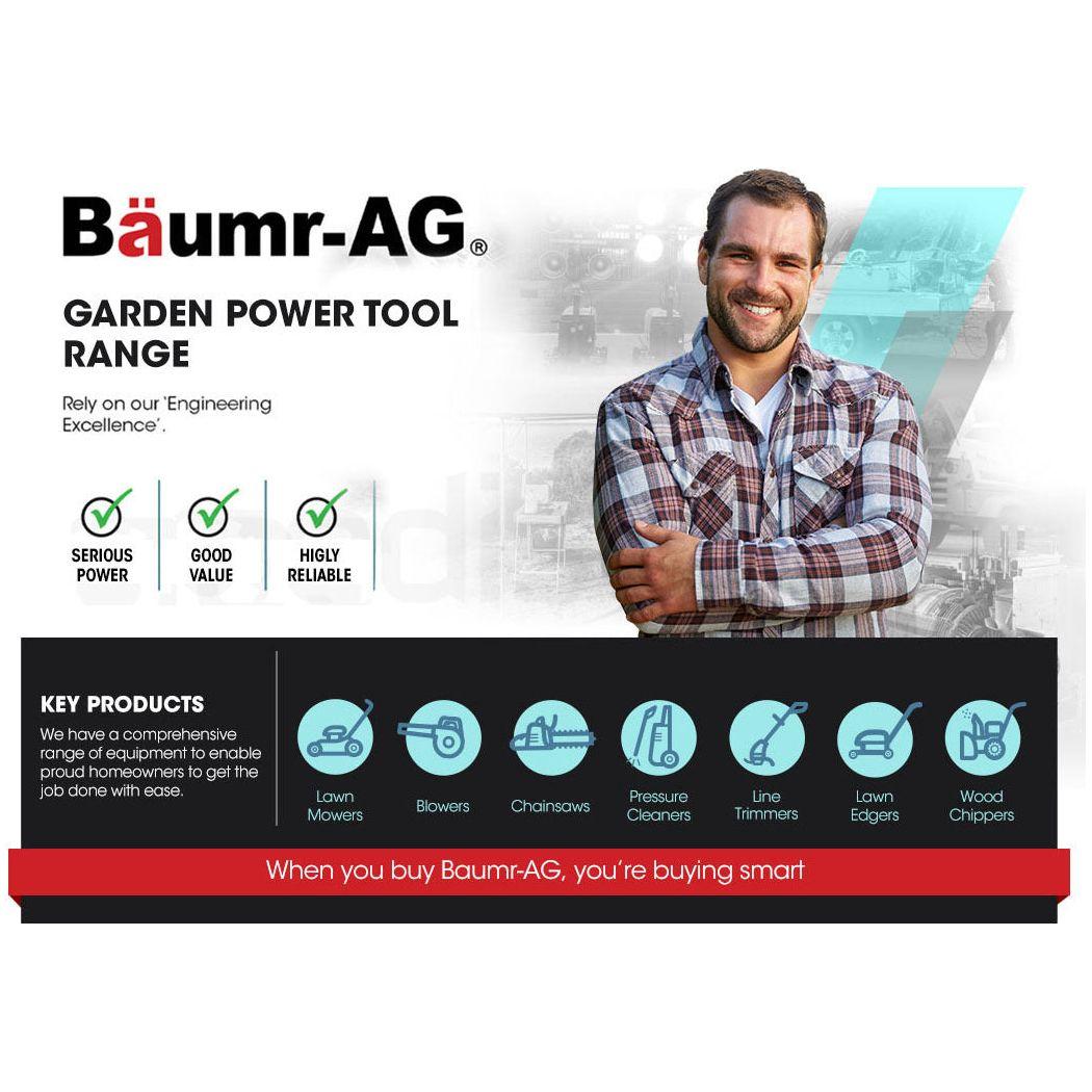 Baumr-AG 20V Cordless Line Trimmer Whipper Snipper Electric Garden Tool, 2.0Ah Lithium Battery Charger