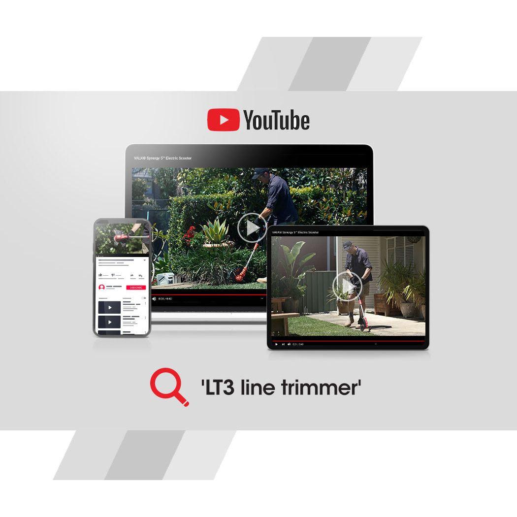 Baumr-AG 20V Cordless Line Trimmer Whipper Snipper Electric Garden Tool, 2.0Ah Lithium Battery Charger