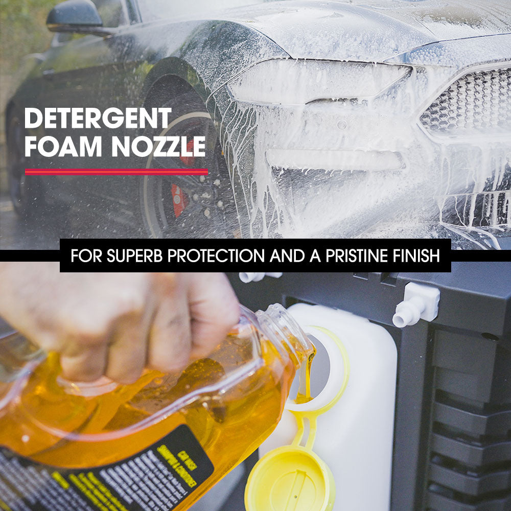 JET-USA RX540s Electric High Pressure Washer, 2900PSI 2 Nozzles, Brush Head, Deck Cleaner, Detergent Bottle