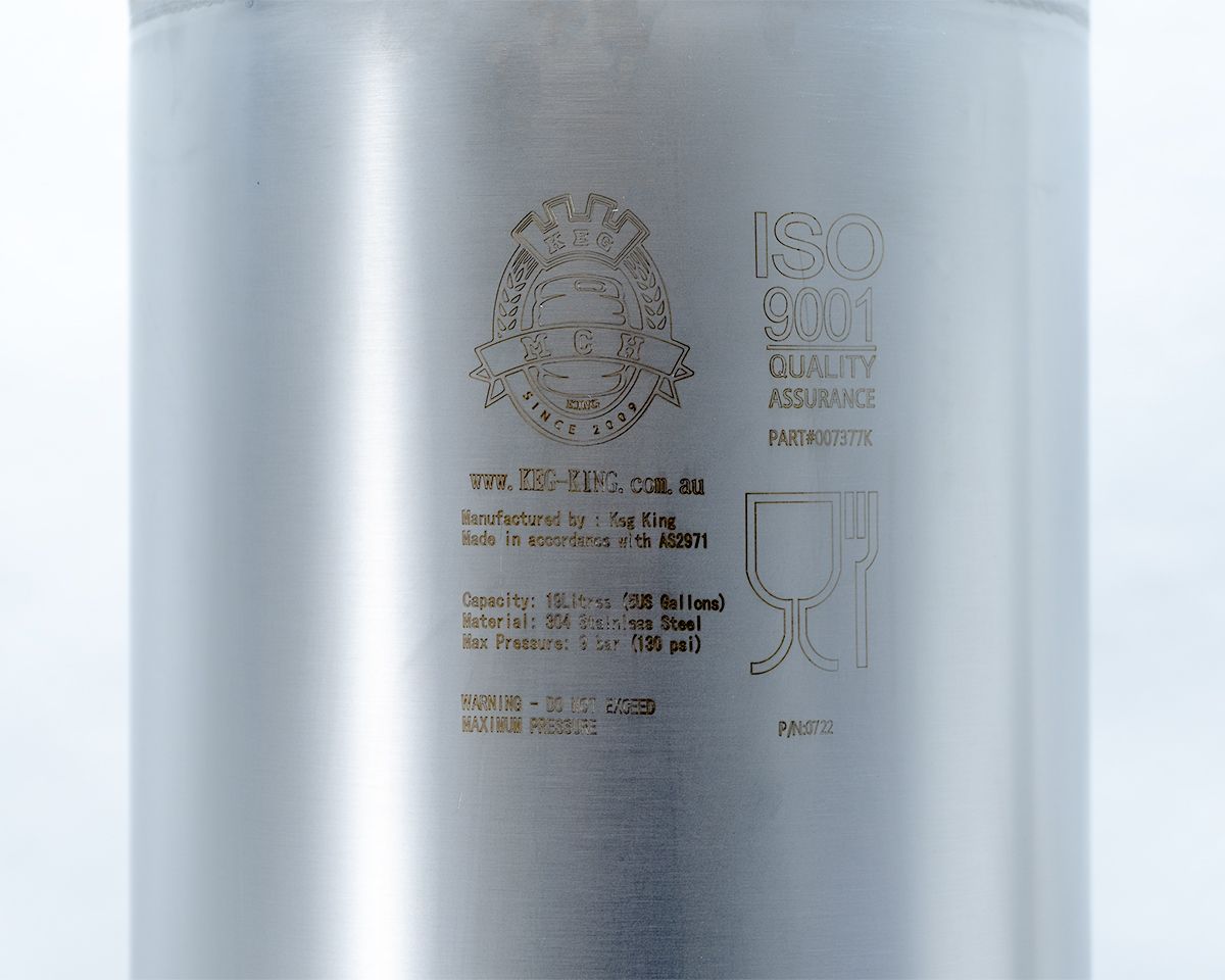 Keg King - True Blue 19L Ball Lock Cornelius "corny" keg