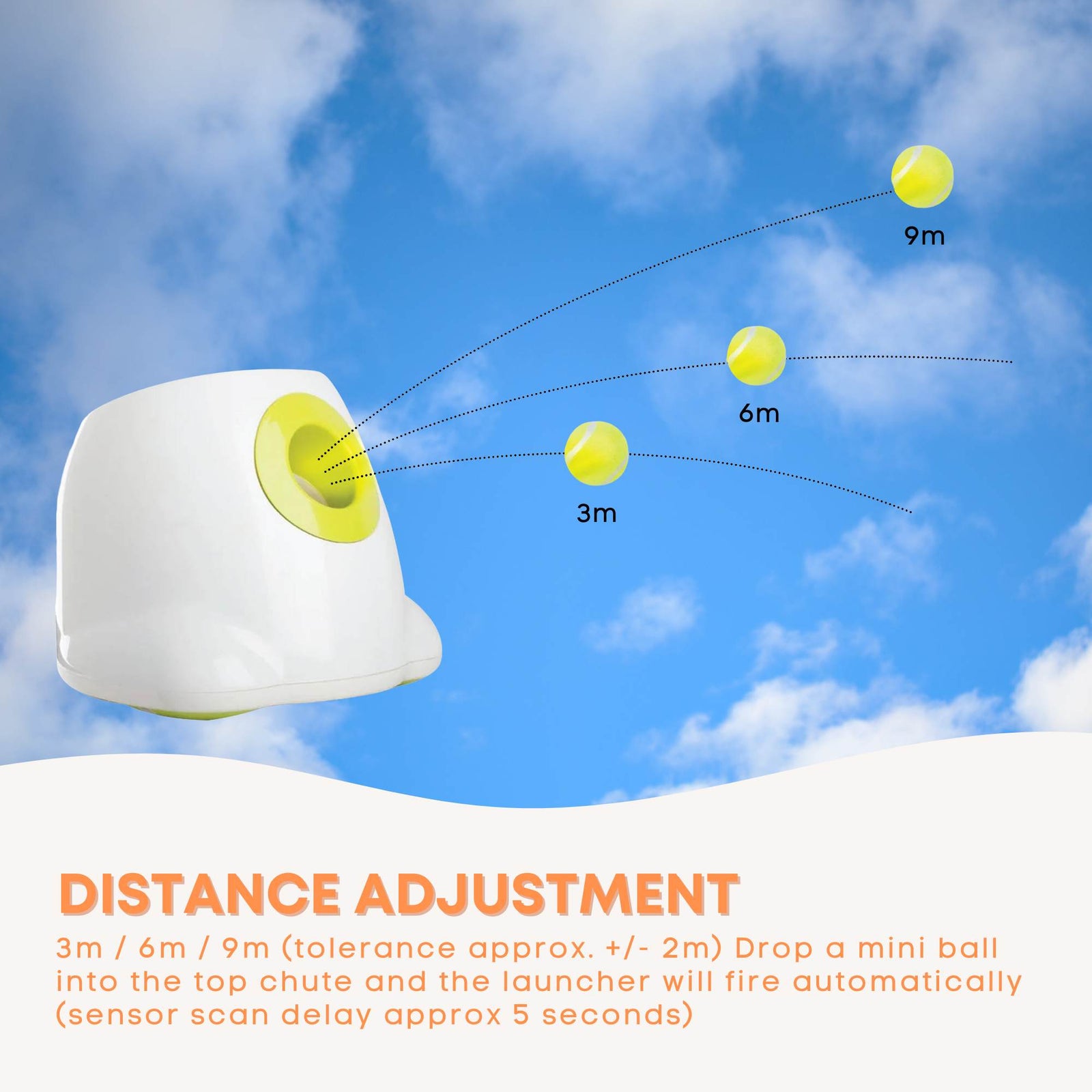 Hyper Fetch Mini Dog Ball Launcher - Automatic Interactive Indoor Small Pet Toy