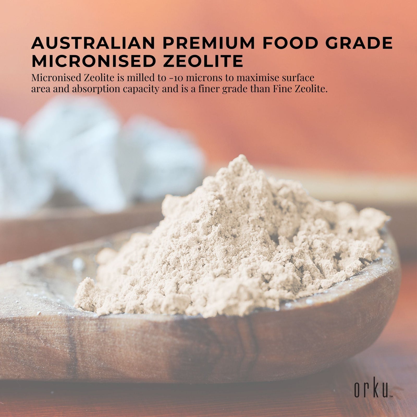 3kg Pure Micronised Zeolite Powder Supplement Tub Micronized Volcamin