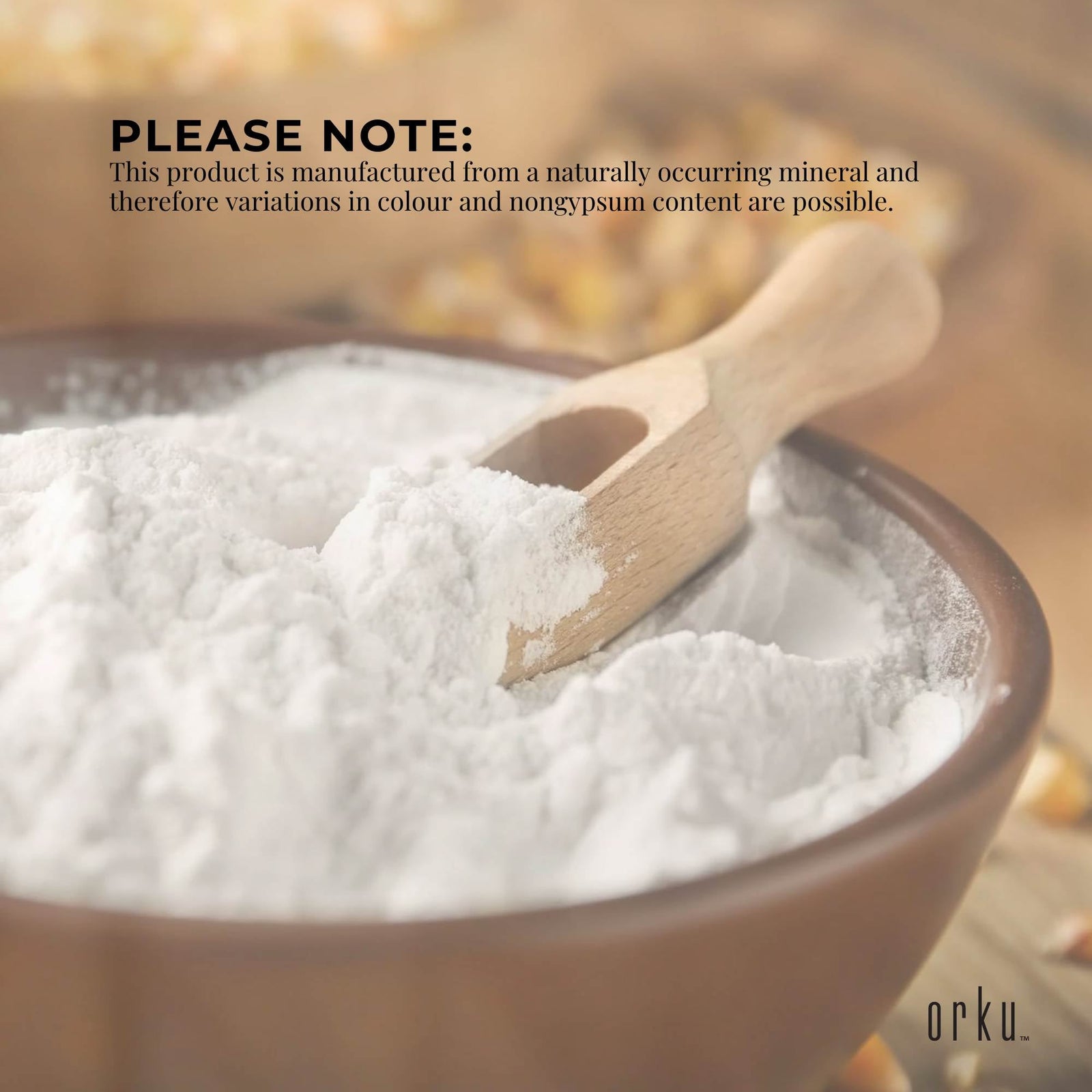 400g Calcium Sulphate Gypsum Powder - Food Grade Hydrous Sulfate