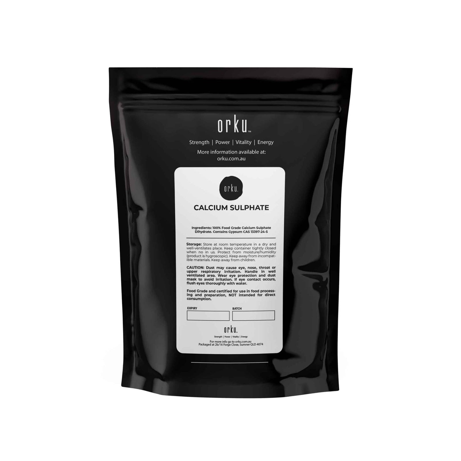 400g Calcium Sulphate Gypsum Powder - Food Grade Hydrous Sulfate