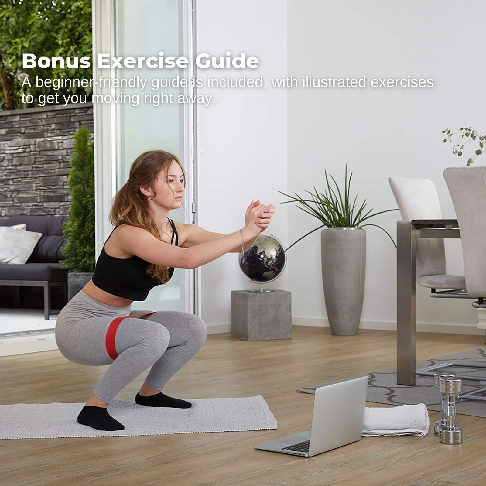 Social Hike Resistance Bands 5-Pack – Anti-Slip Latex Workout Loops 2.3–18.1kg