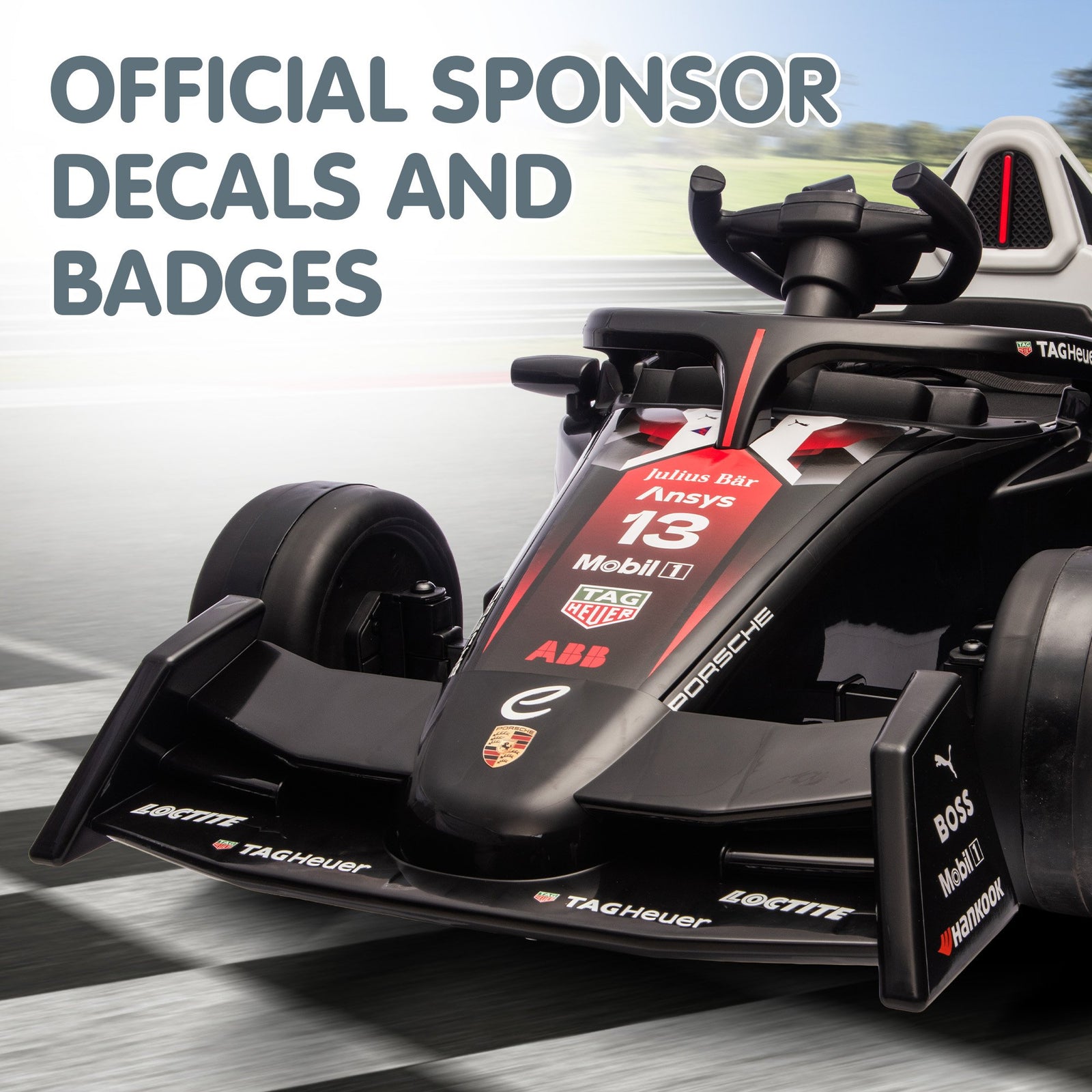 Kahuna Porsche Formula E Kids Electric Ride-on Car With Remote Control