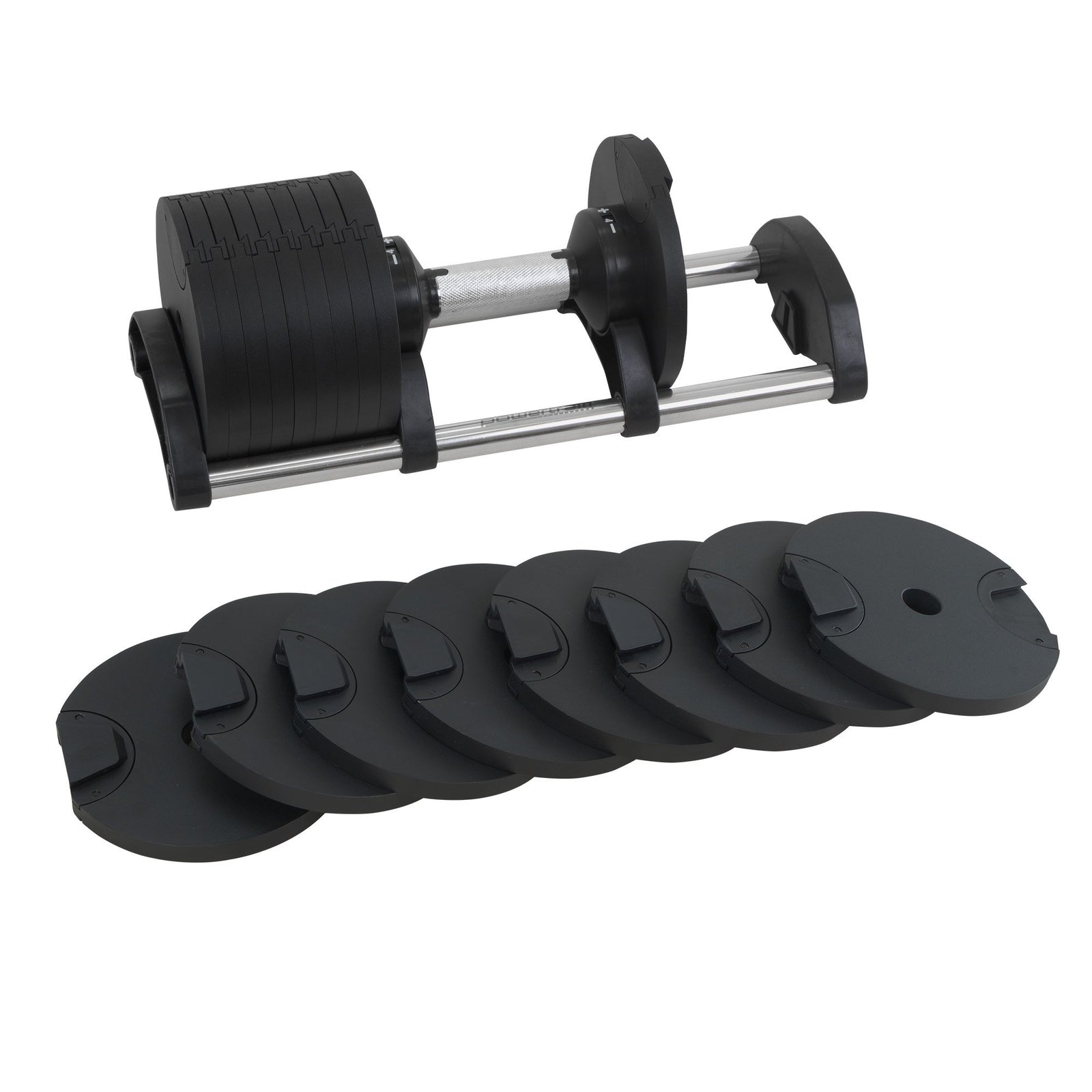 Powertrain Eon 2 x 36kg Dial-Up Adjustable Dumbbell Home Gym Weights