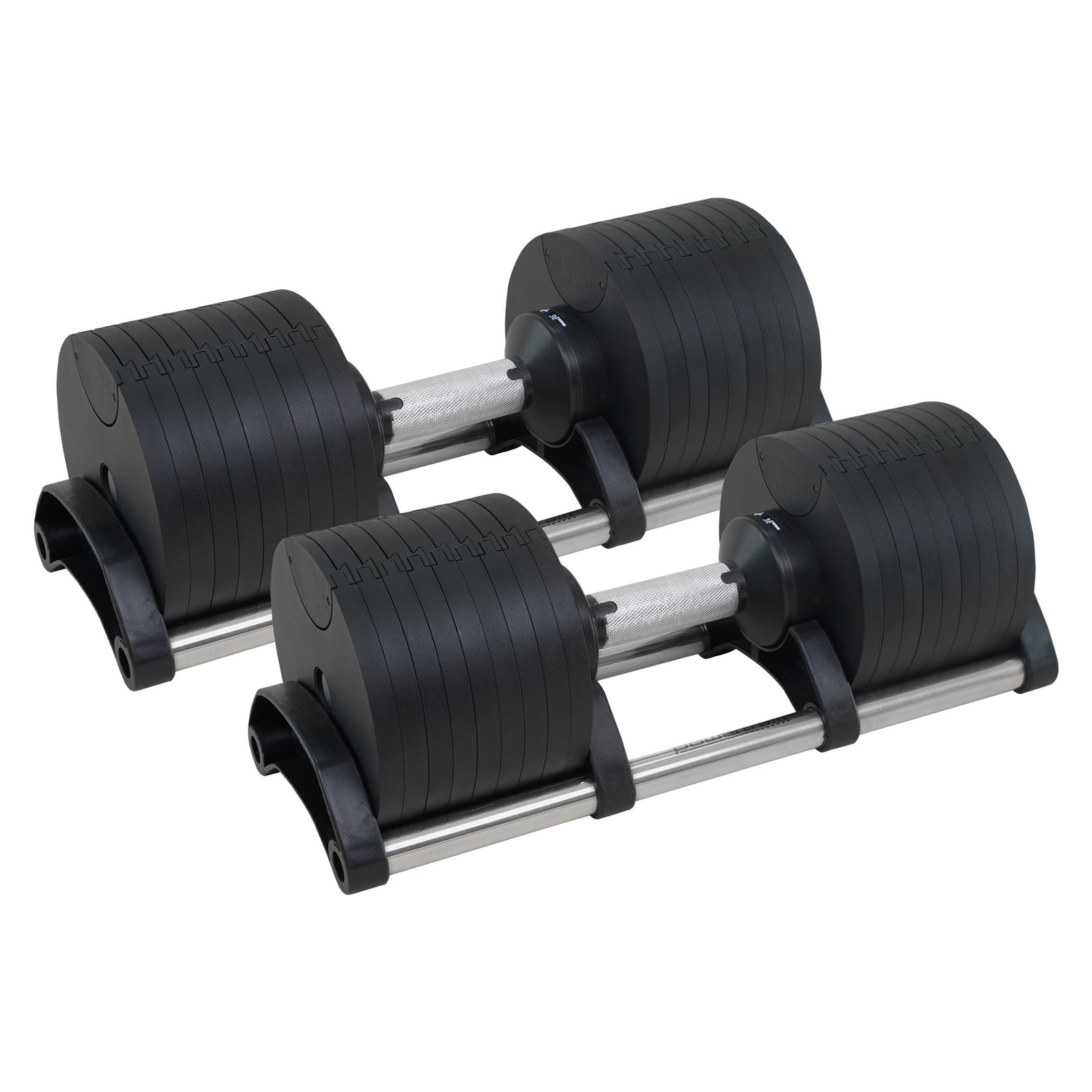 Powertrain Eon 90kg Adjustable Dumbbells Home Gym 9 Strength Training Safety Lock System Building & Fitness Workouts