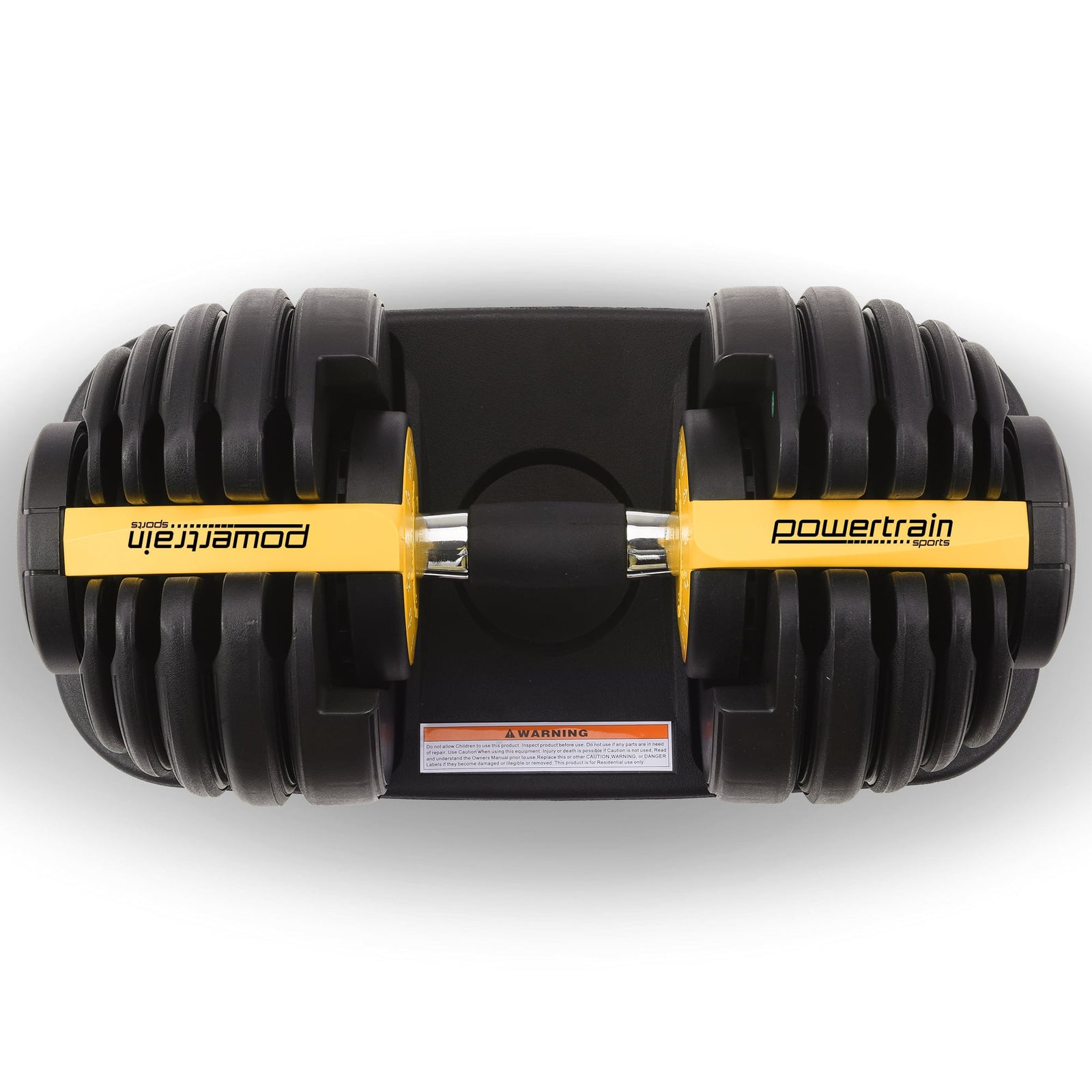 Powertrain 1x 24KG Adjustable Home Gym Dumbbell - Gold
