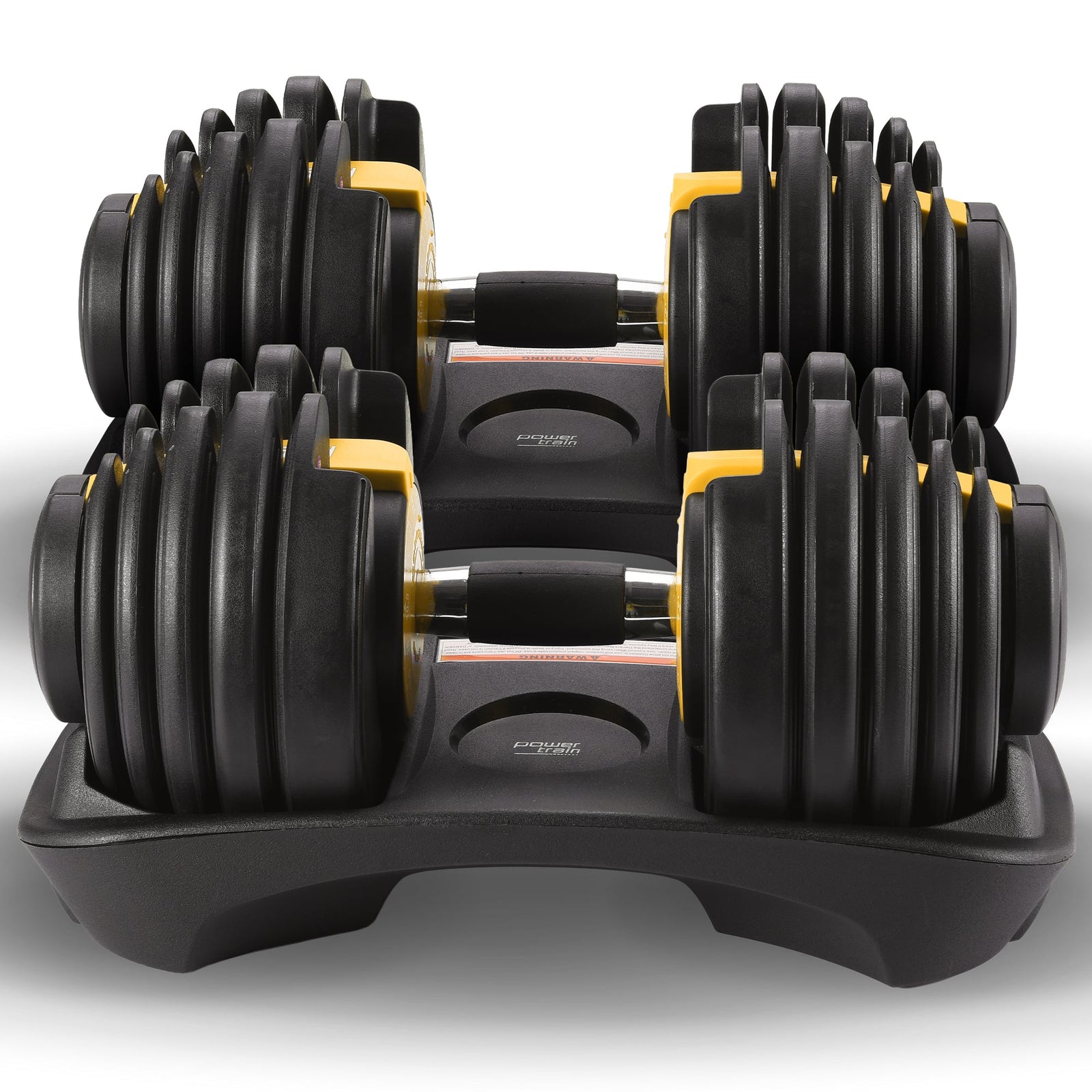 Powertrain 48kg Adjustable Dumbbell Home Gym Set Gold