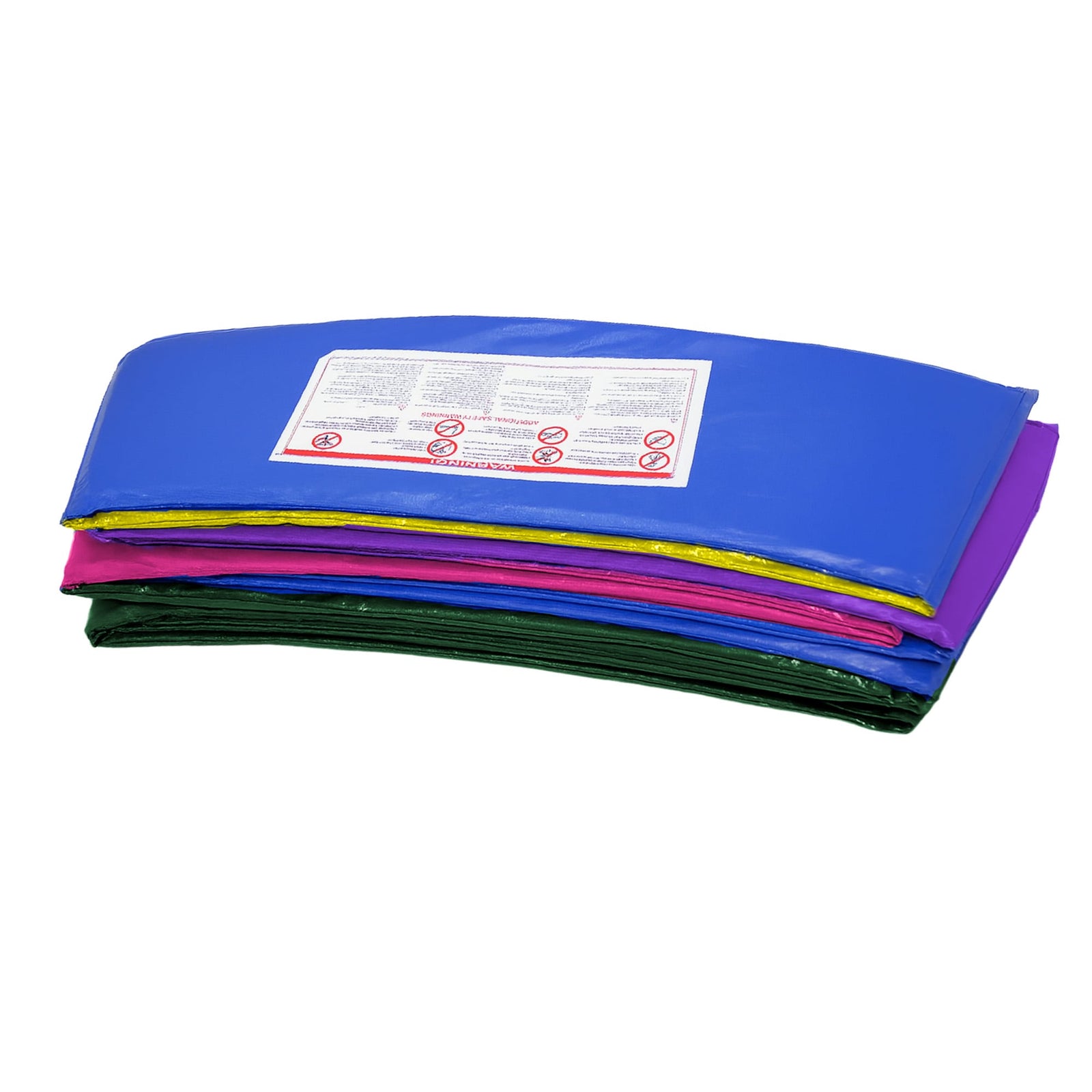 Kahuna 12ft Replacement Trampoline Safety Pad Cover and Jumping Spring Mat - Rainbow