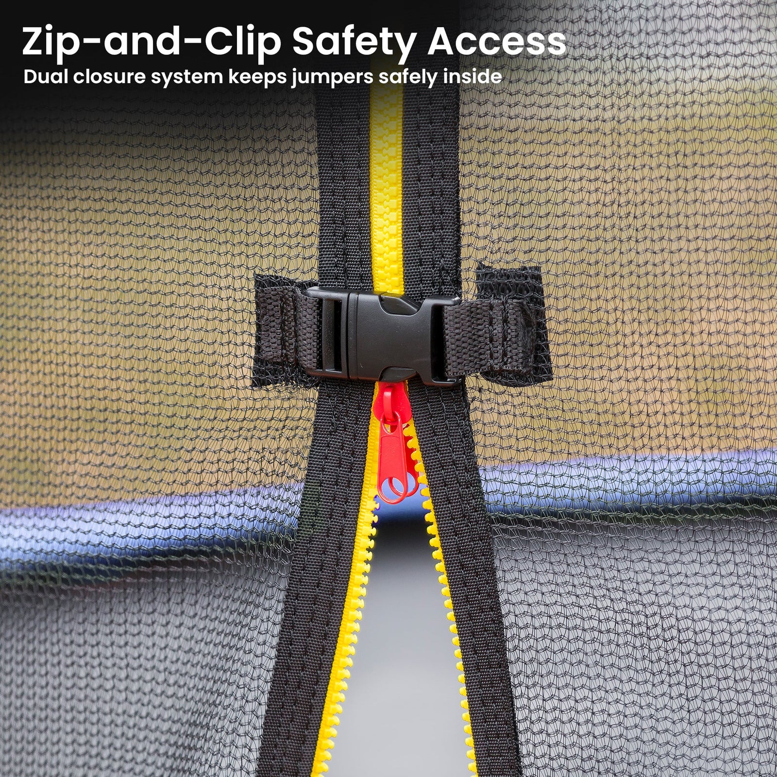 Kahuna 6ft Replacement Trampoline Safety Pad Cover and Safety Net Set Blue