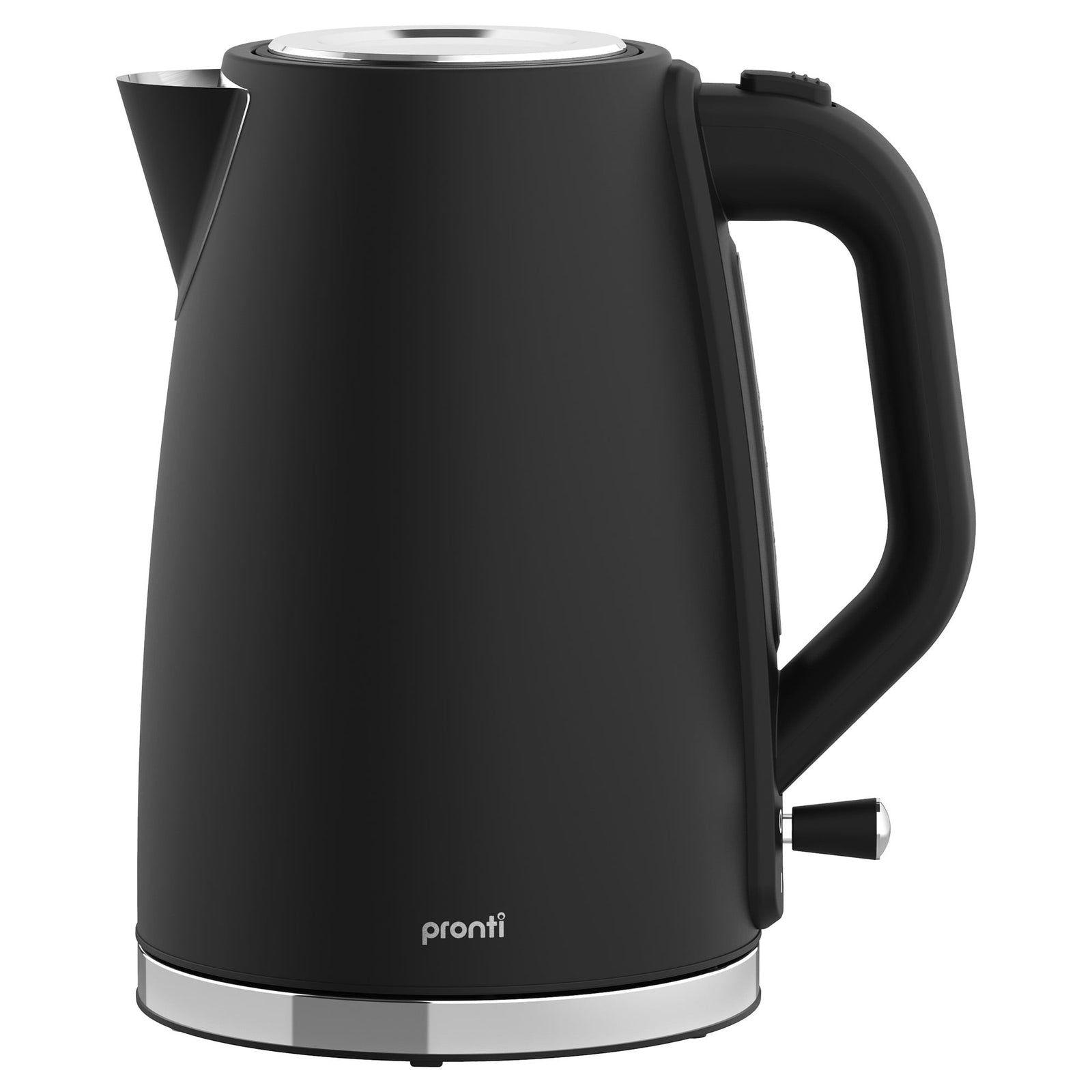 Pronti Silver Noir Collection 4 Slice Toaster and Kettle Bundle