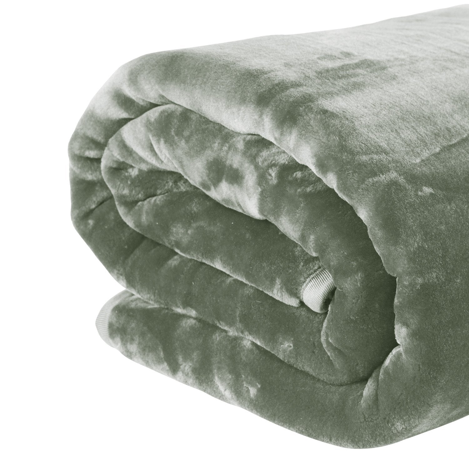 Laura Hill 600-GSM Mink Blanket Queen Size Double-Sided Soft Plush Bed Faux Throw Rug 220 X 240cm Sage