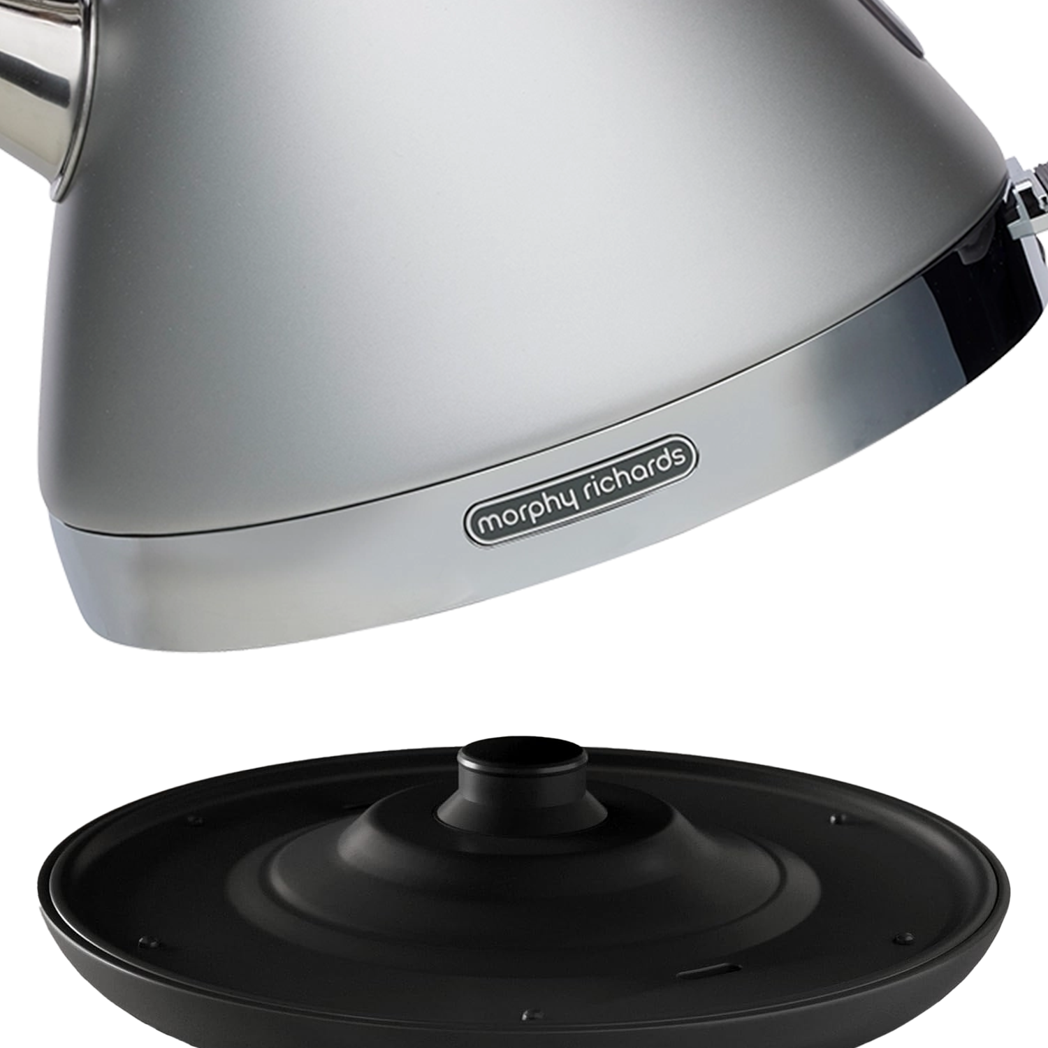 Morphy Richards 1.5L Venture Collection Pyramid Kettle in Steel Grey