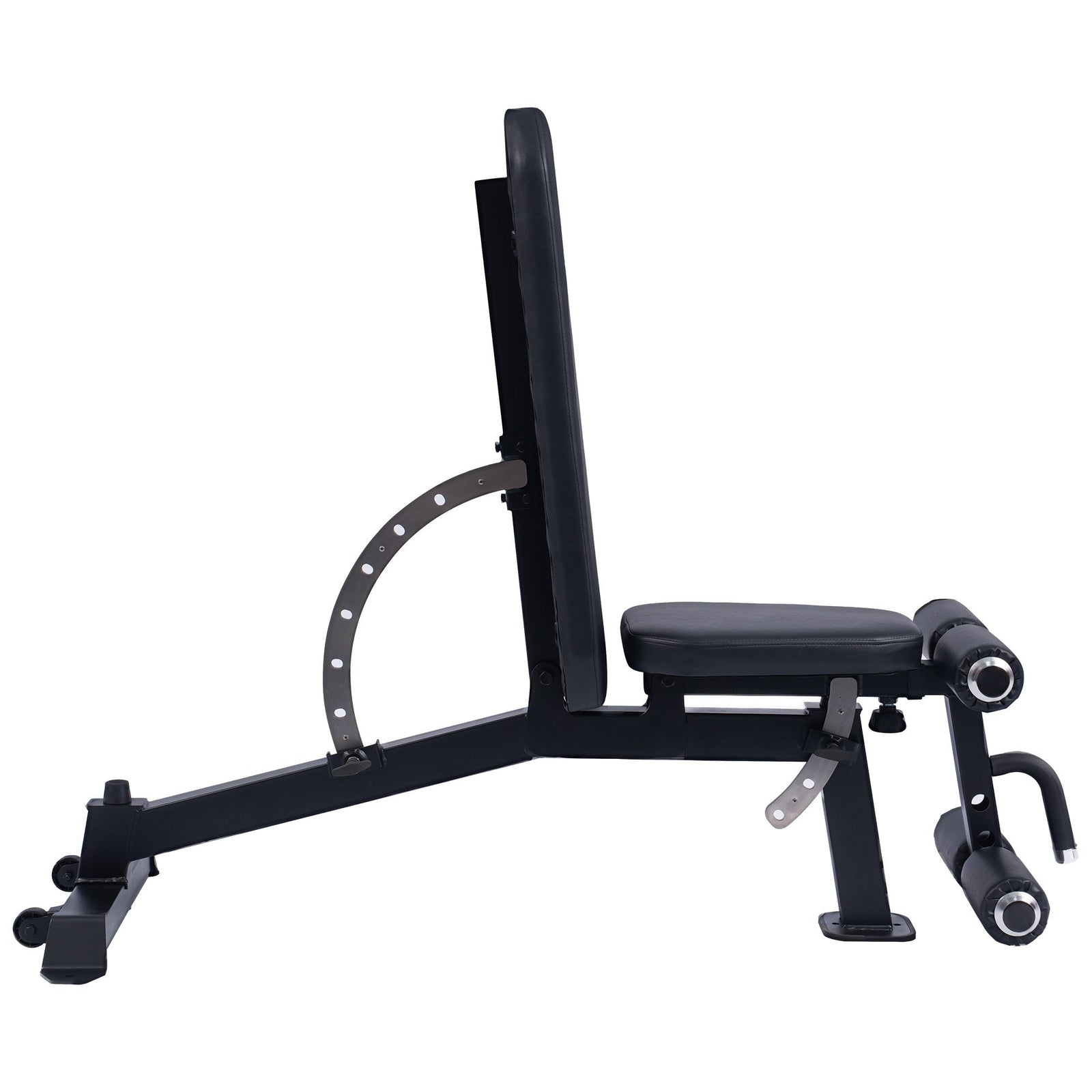 Powertrain Multi Workout Bench with Transport Wheels and Adjustable Backrest