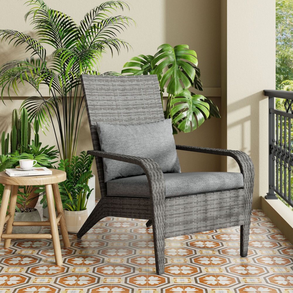 Coastal Weave Reclining Armchair with Bonus Cushion Covers