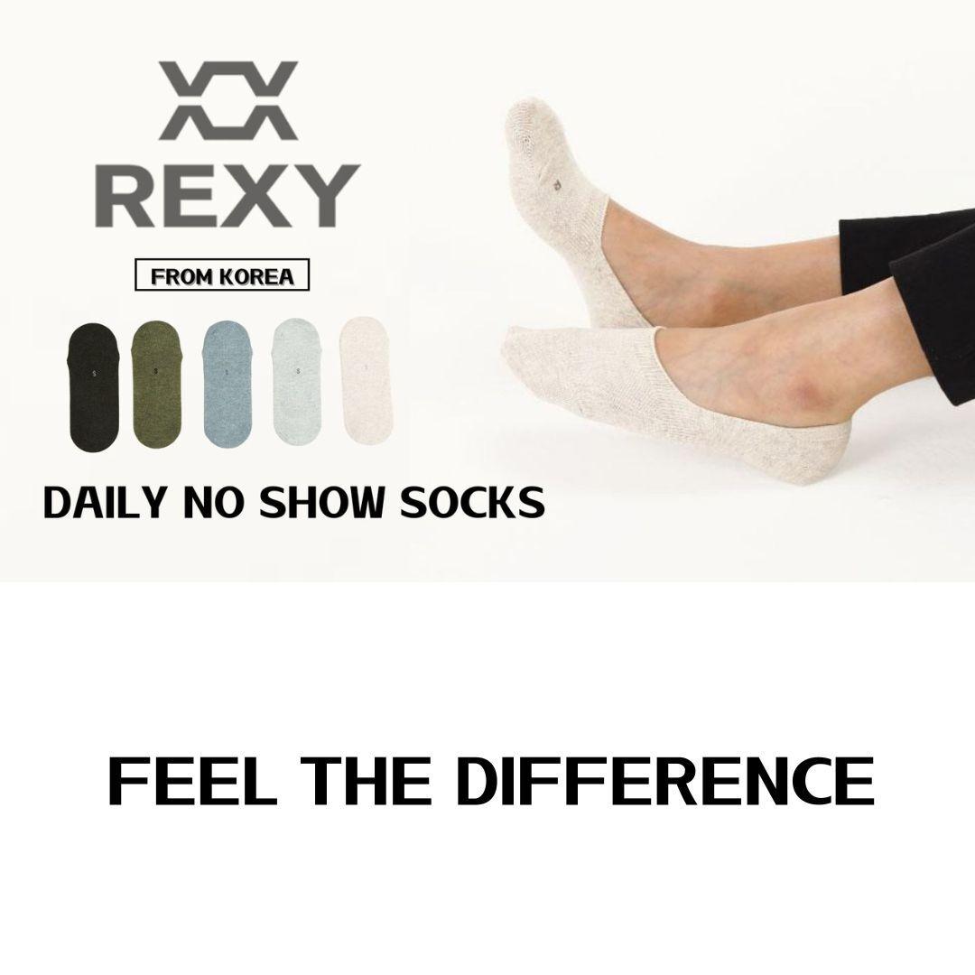 10X Small Daily No Show Sock - MULTI COLOUR 5X Rexy Daily No Show Ankle Socks Small Non-Slip Breath