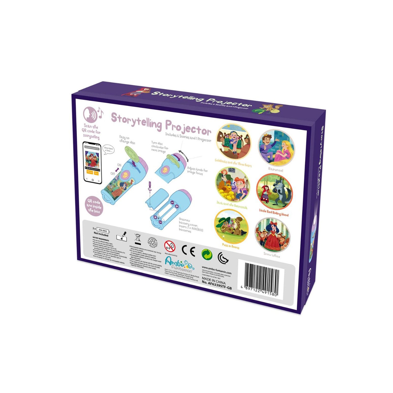 Storytelling Torch Projector 6 Stories Gift Set - Audio Kids Learning STEM Toy  - Series 2