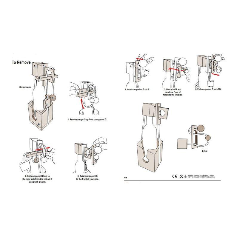 Brainteaser beer bottle mystery lock puzzle- open the lock before you can have a drink! Great party gift