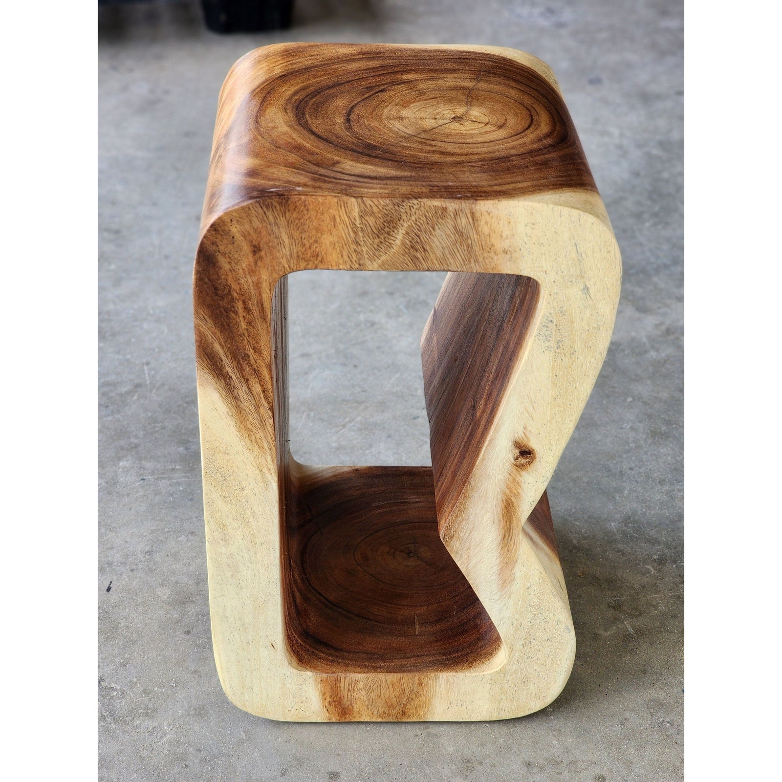 Side table, coffee table or entrance corner table-hand crafted from solid wood