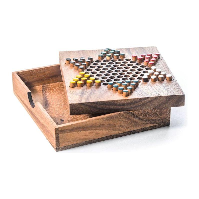 Chinese Checkers - wooden board game, strategy game, game for adults, game