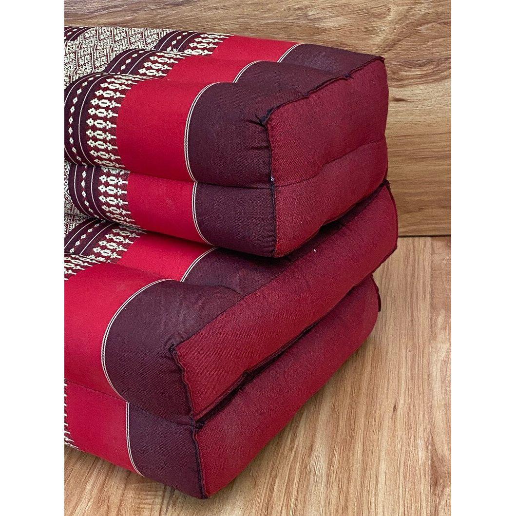Mothers day gift Meditation Cushion Set Blue Medium Size-RED3-Fold Zafu