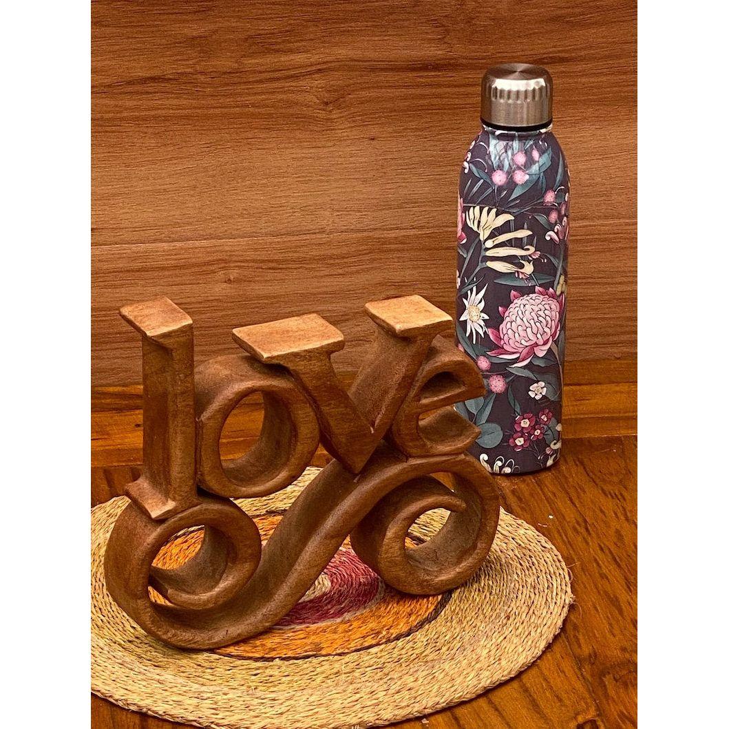 Mothers day gift Wooden carved LOVE words decoration 27 cm long