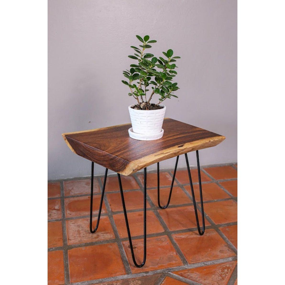 Raintree Wood Live Edge Coffee Table-40-50 cm