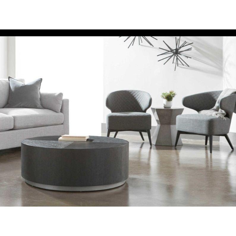 Tablua Australia Coffee Table Round Large Side Table 45 CM wide 51cm height Grey