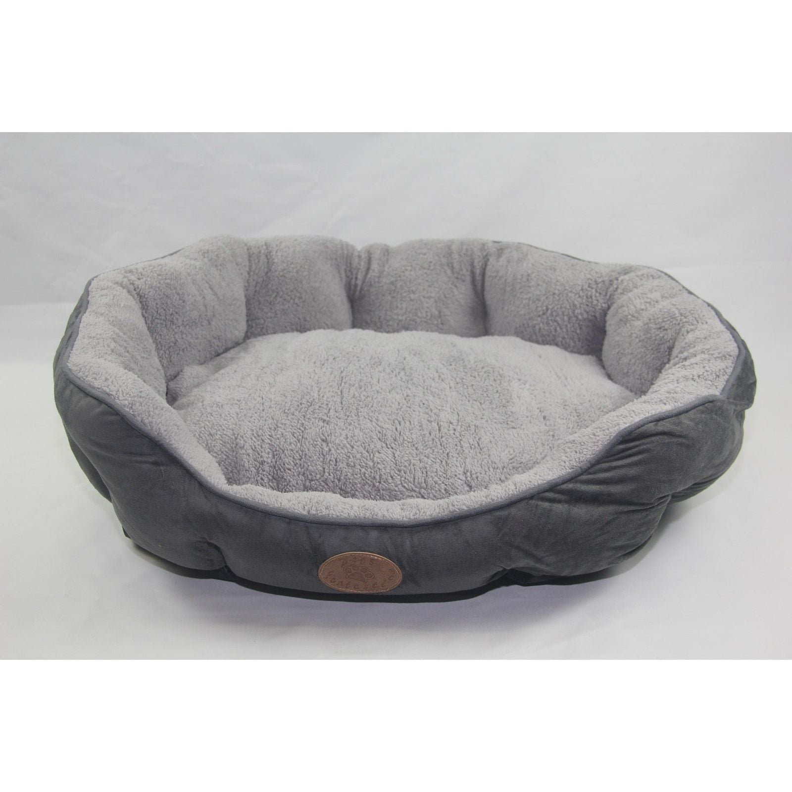 YES4PETS Blue / Grey Washable Fleece Soft Pet Dog Puppy Cat Bed-Large