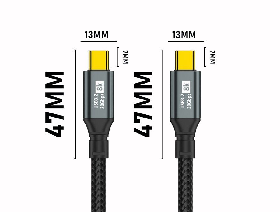 OXHORN CB-CC-3205 USB C 3.2 Gen 2x2 Cable 0.5m