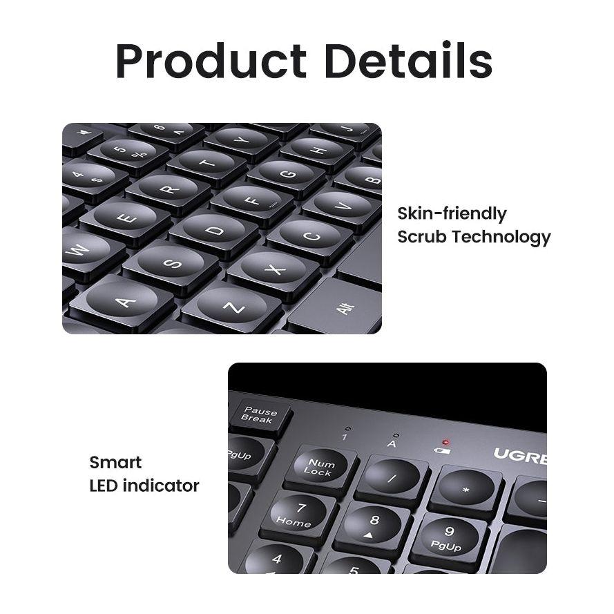 UGREEN 90250 104-Key layout 2.4G Wireless Keyboard