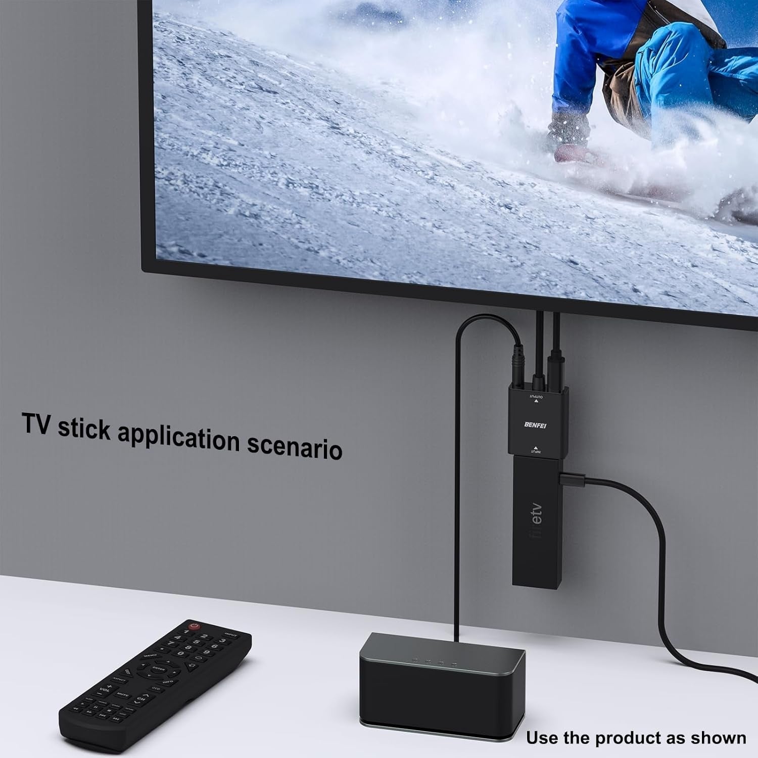 BENFEI HDMI to VGA, Uni-Directional HDMI Computer to VGA Monitor Adapter (Female to Male) with 3.5mm Audio Jack