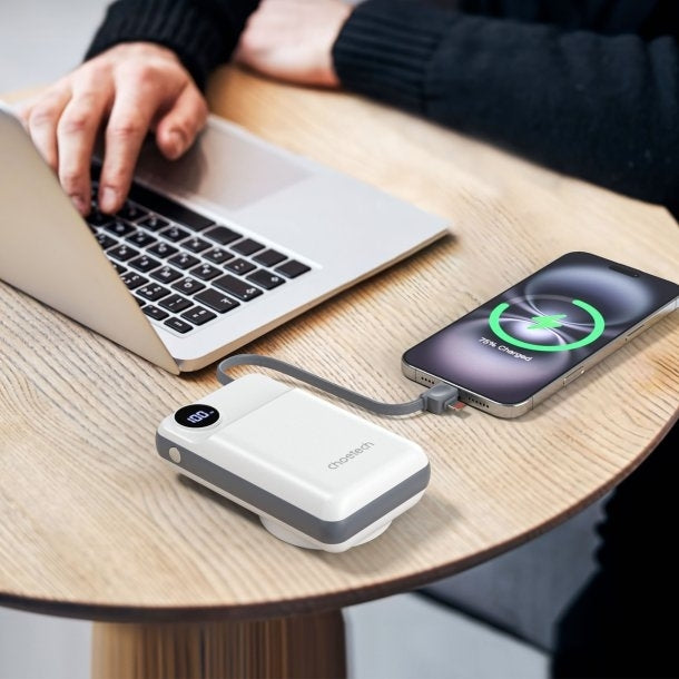 CHOETECH B696-WH 20000mAh 22.5W USB-A + USB-C x 2 + MagLeap Wireless Charge Power Bank White